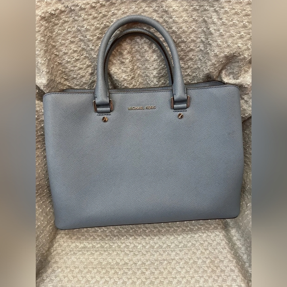 Micheal Kors light blue tote